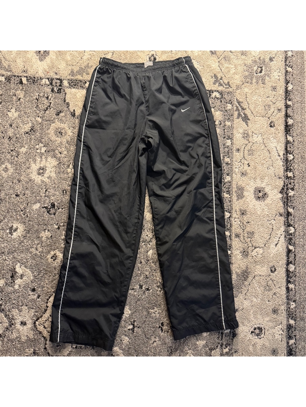 Y2K Nike Track Sweatpants Size Medium Black